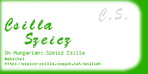 csilla szeicz business card